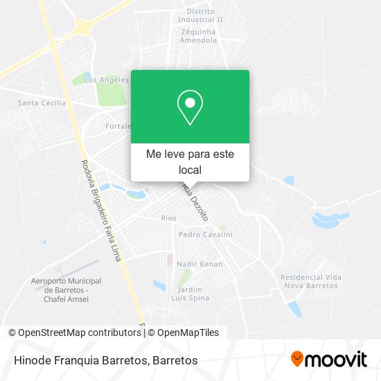Hinode Franquia Barretos mapa