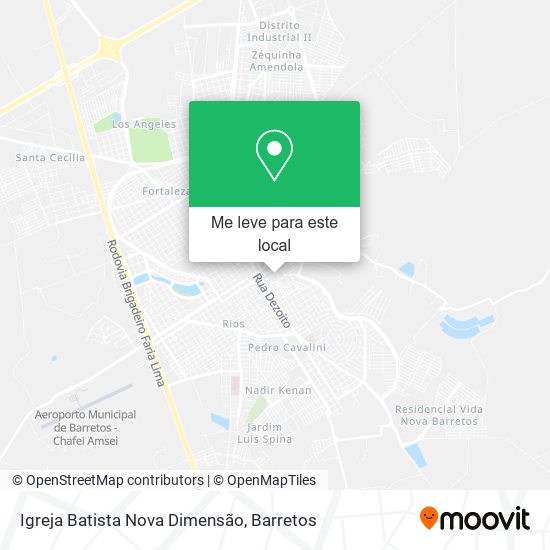 Igreja Batista Nova Dimensão mapa