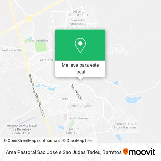 Area Pastoral Sao Jose e Sao Judas Tadeu mapa