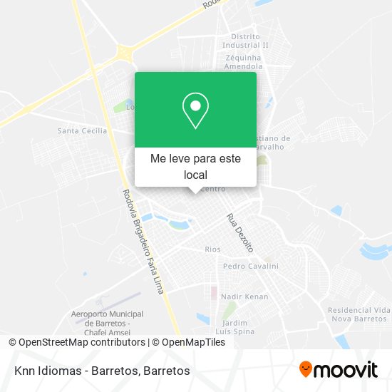 Knn Idiomas - Barretos mapa