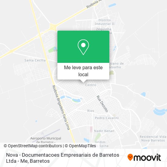 Nova - Documentacoes Empresariais de Barretos Ltda - Me mapa