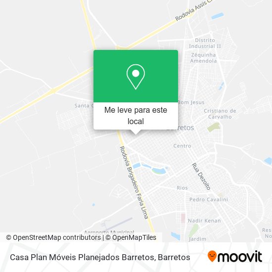 Casa Plan Móveis Planejados Barretos mapa