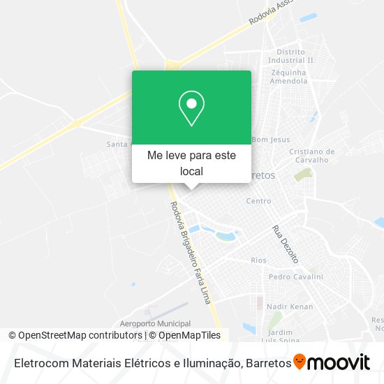 Eletrocom Materiais Elétricos e Iluminação mapa