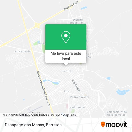 Desapego das Manas mapa