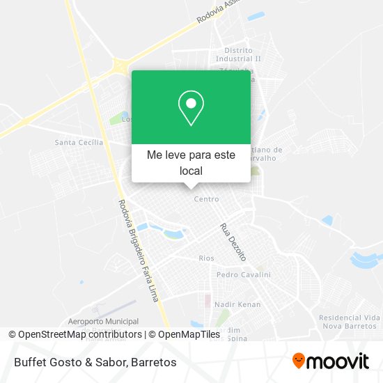Buffet Gosto & Sabor mapa
