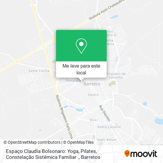 Espaço Claudia Bolsonaro: Yoga, Pilates, Constelação Sistêmica Familiar . mapa