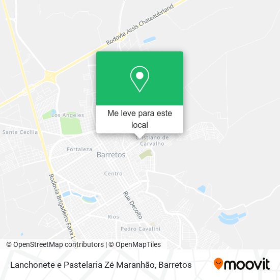 Lanchonete e Pastelaria Zé Maranhão mapa