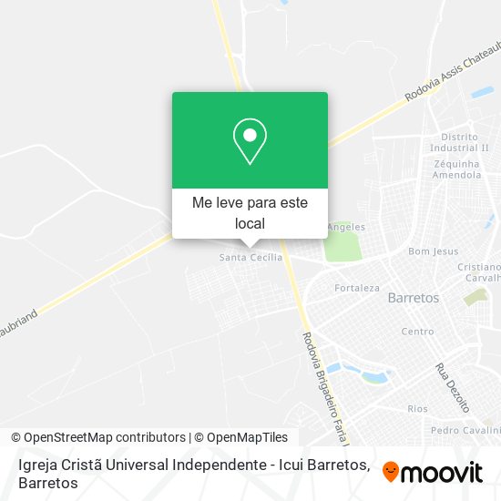 Igreja Cristã Universal Independente - Icui Barretos mapa