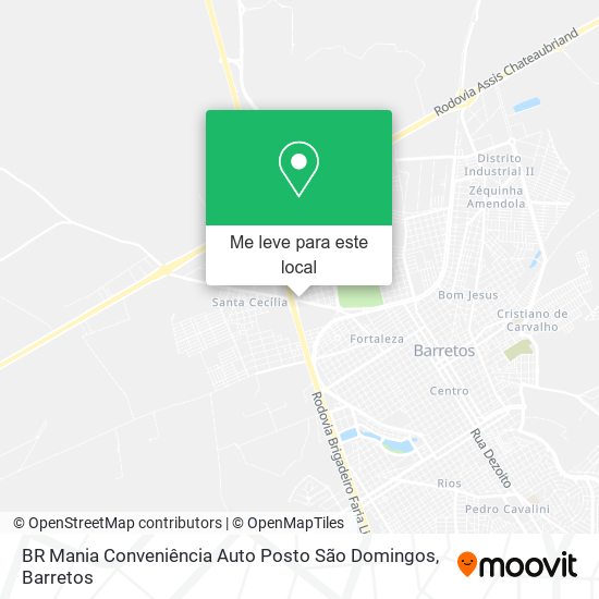 BR Mania Conveniência Auto Posto São Domingos mapa