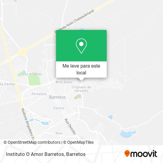 Instituto O Amor Barretos mapa