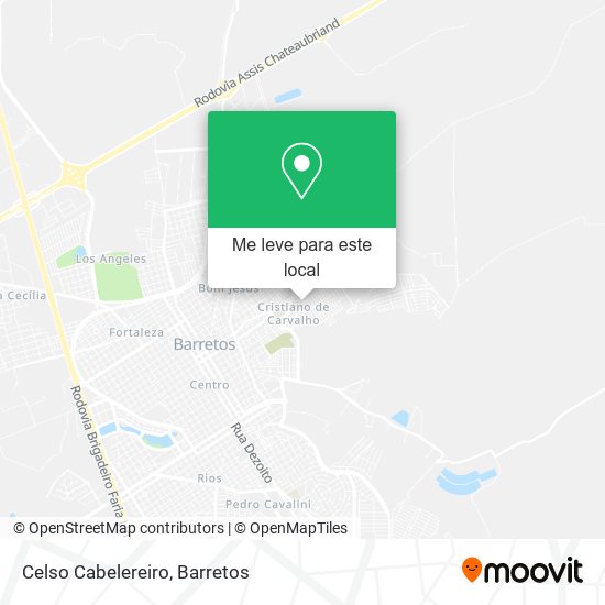 Celso Cabelereiro mapa