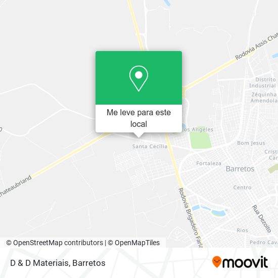 D & D Materiais mapa