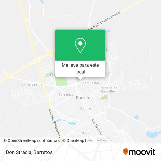 Don Strácia mapa