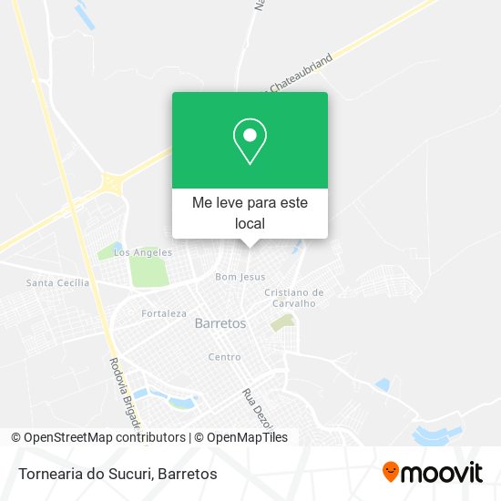 Tornearia do Sucuri mapa