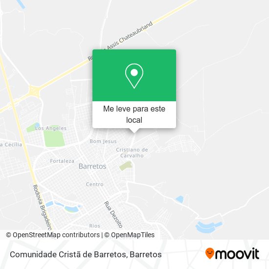 Comunidade Cristã de Barretos mapa