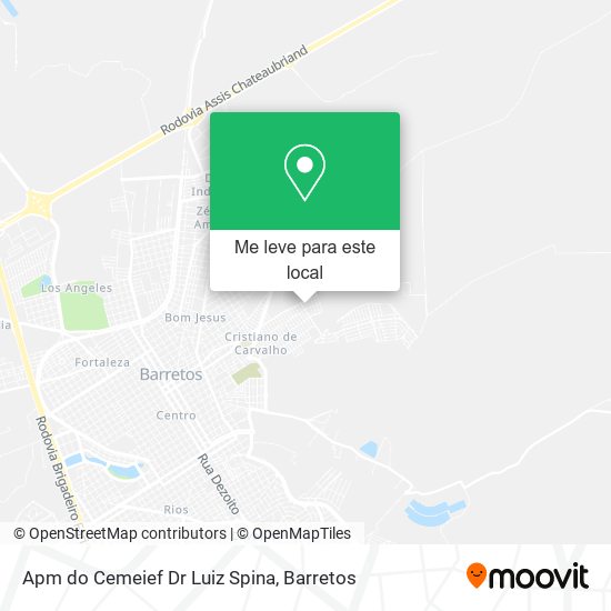 Apm do Cemeief Dr Luiz Spina mapa
