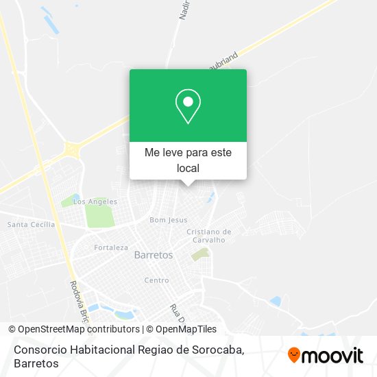 Consorcio Habitacional Regiao de Sorocaba mapa
