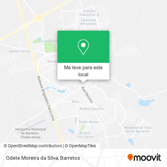 Odete Moreira da Silva mapa
