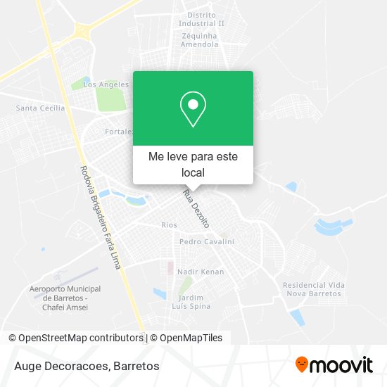 Auge Decoracoes mapa