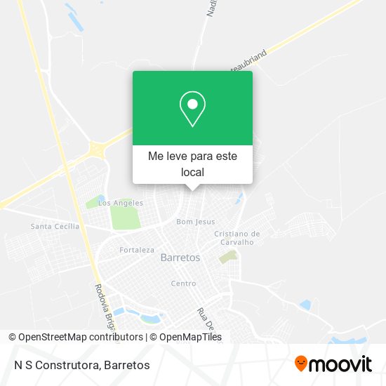 N S Construtora mapa
