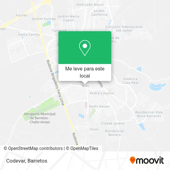 Codevar mapa