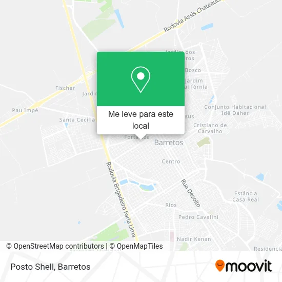 Posto Shell mapa
