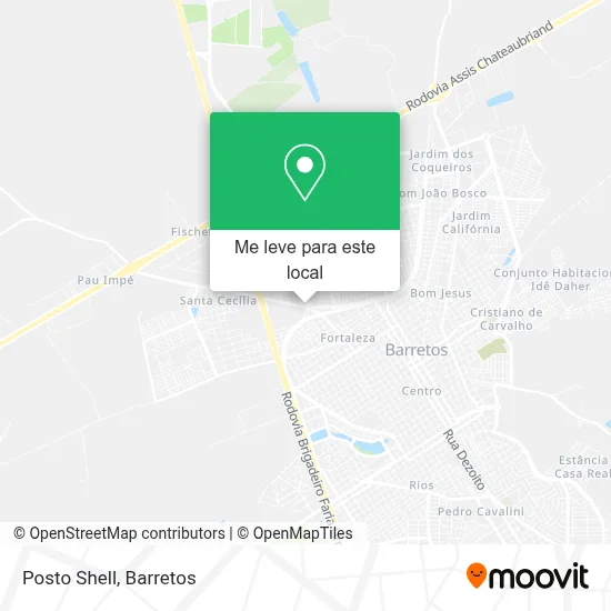 Posto Shell mapa