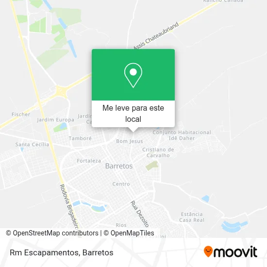 Rm Escapamentos mapa
