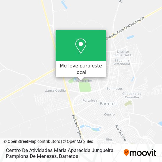 Centro De Atividades Maria Aparecida Junqueira Pamplona De Menezes mapa