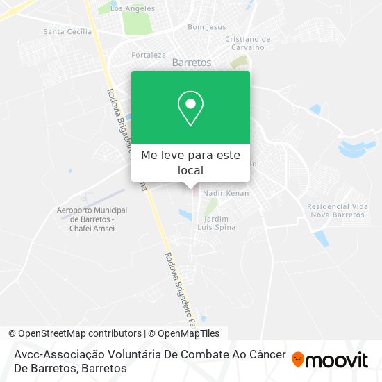 Avcc-Associação Voluntária De Combate Ao Câncer De Barretos mapa