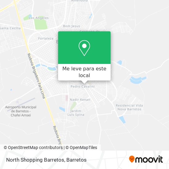 North Shopping Barretos mapa