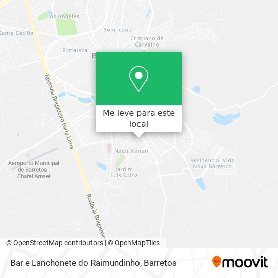 Bar e Lanchonete do Raimundinho mapa
