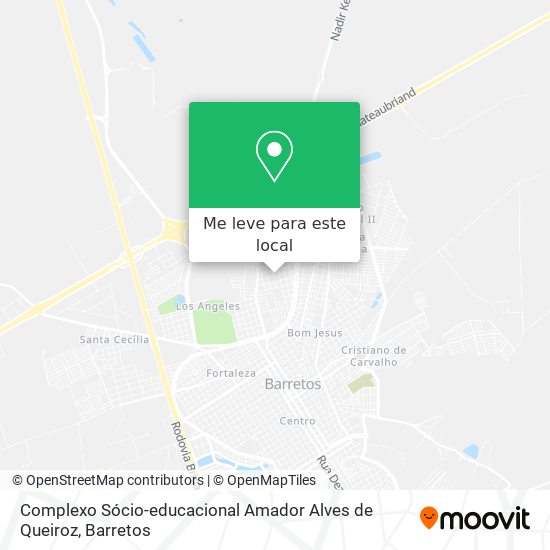 Complexo Sócio-educacional Amador Alves de Queiroz mapa