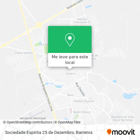 Sociedade Espírita 25 de Dezembro mapa
