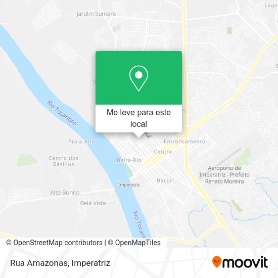 Rua Amazonas mapa
