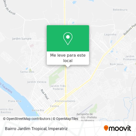 Bairro Jardim Tropical mapa