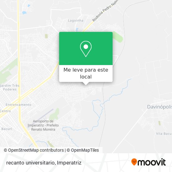 recanto universitario mapa