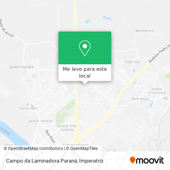 Campo da Laminadora Paraná mapa