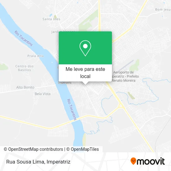 Rua Sousa Lima mapa