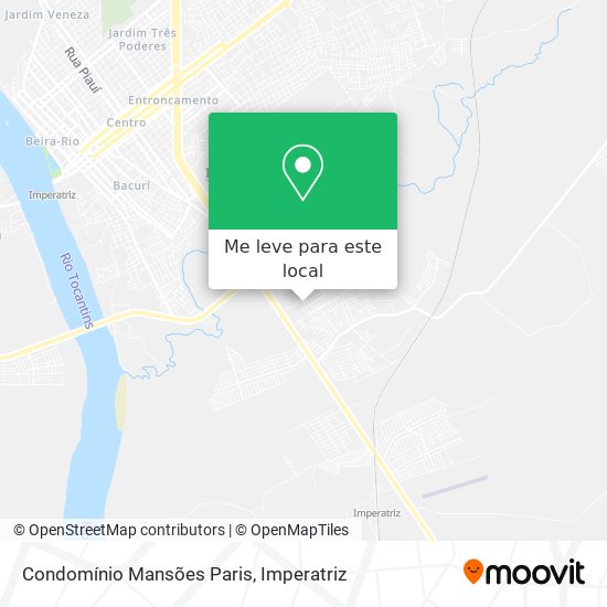 Condomínio Mansões Paris mapa