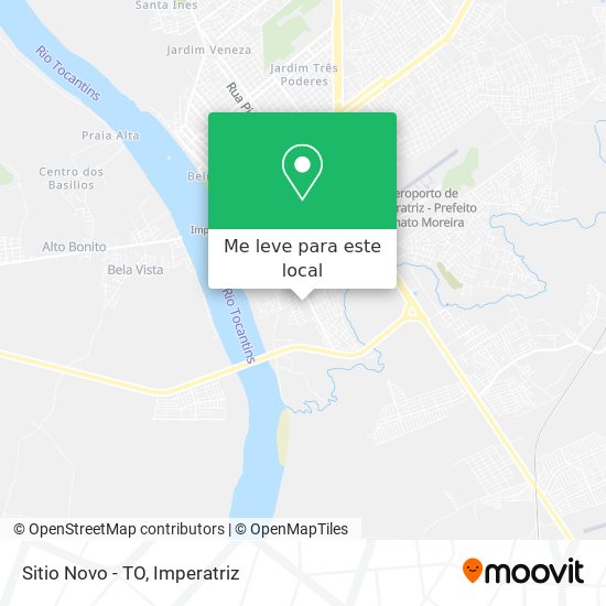 Sitio Novo - TO mapa