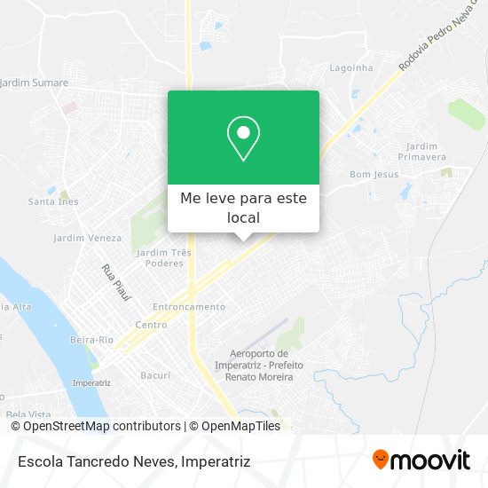 Escola Tancredo Neves mapa