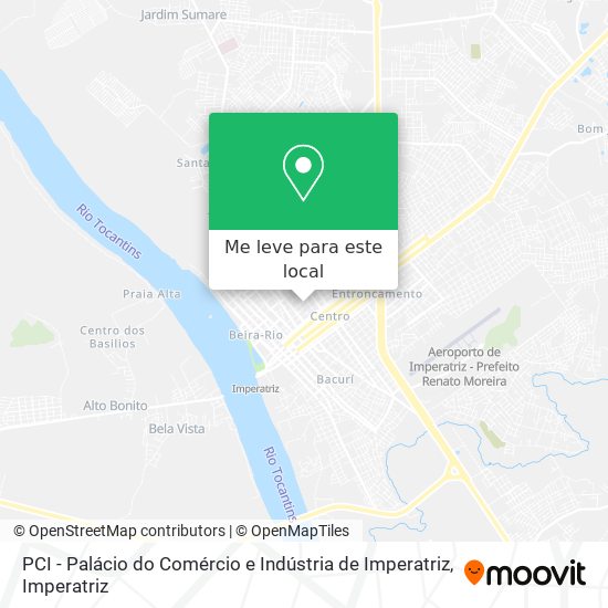 PCI - Palácio do Comércio e Indústria de Imperatriz mapa