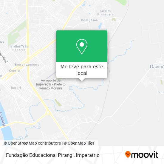 Fundação Educacional Pirangi mapa