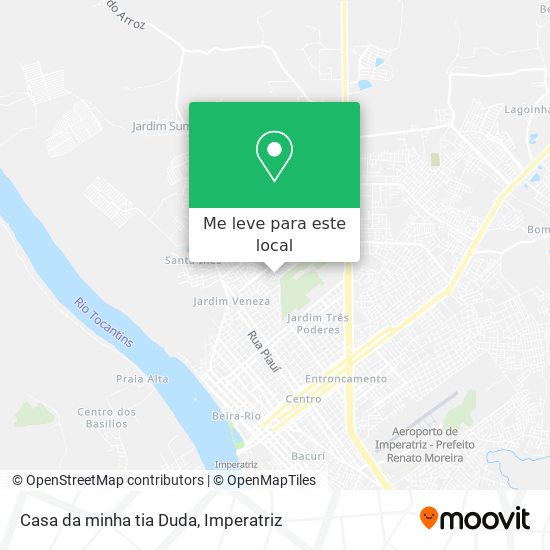 Casa da minha tia Duda mapa