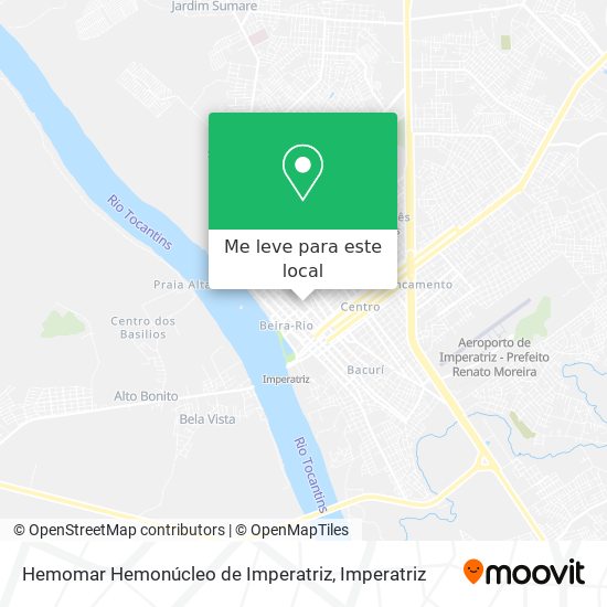 Hemomar Hemonúcleo de Imperatriz mapa