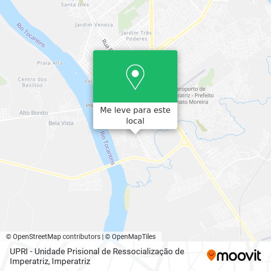 UPRI - Unidade Prisional de Ressocialização de Imperatriz mapa