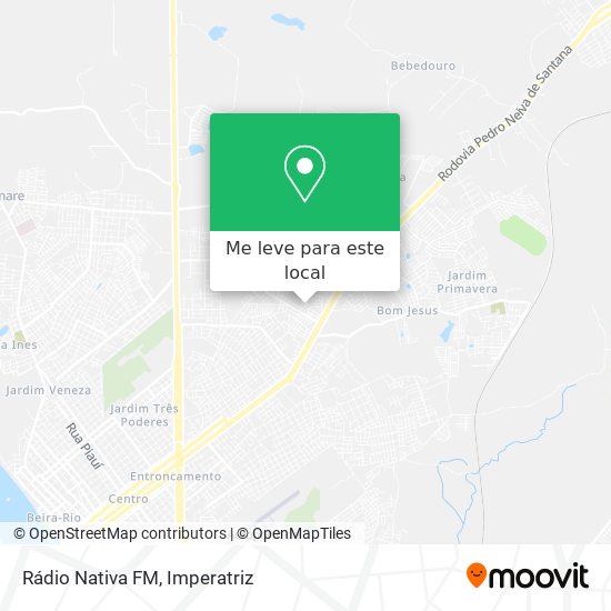 Rádio Nativa FM mapa