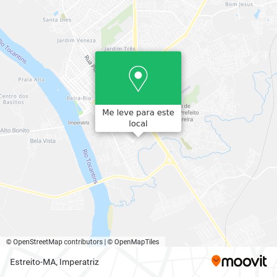 Estreito-MA mapa