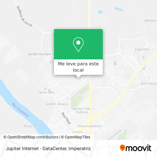 Jupiter Internet - DataCenter mapa